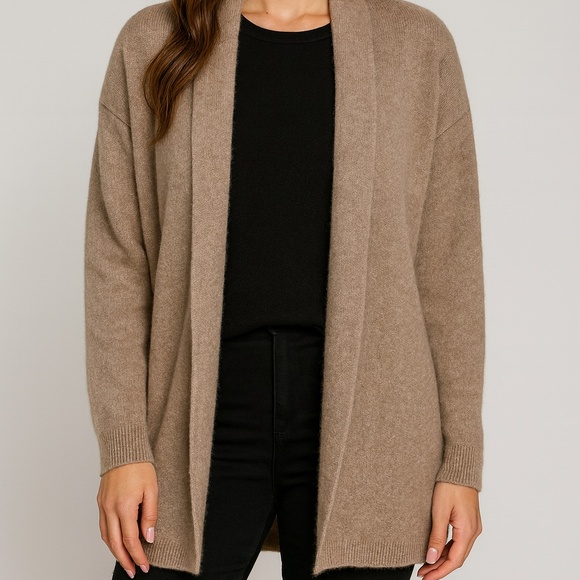 Aritzia Cashmere Relaxed Open-Front Cardigan - Picture 1 of 8